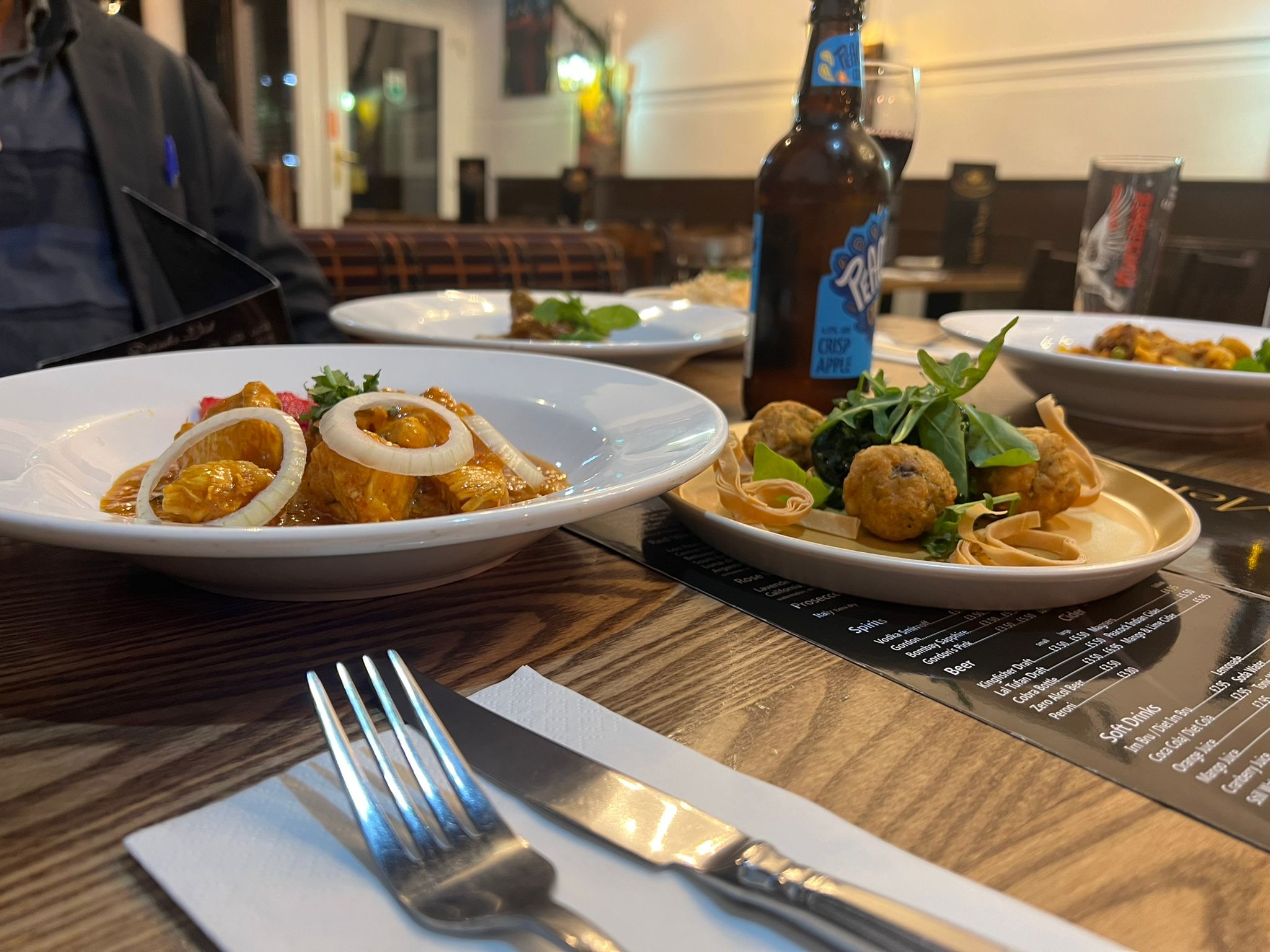 A group celebration at Curry Cottage